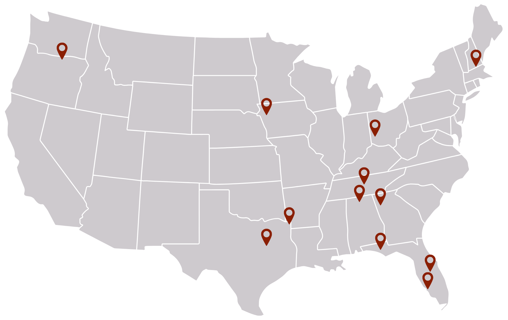 MetalMax Locations Map