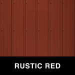 rustic red metal color