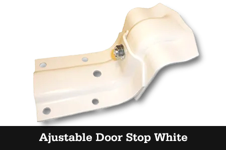 adjustable door stop white