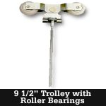 trolley with roller bearings