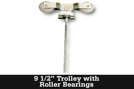 trolley with roller bearings