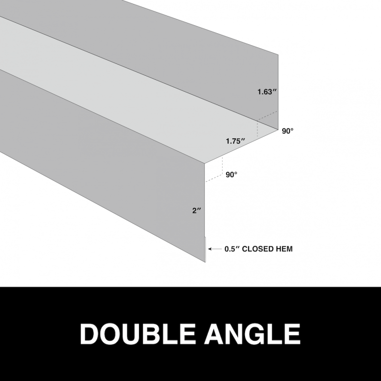 double angle metal trim