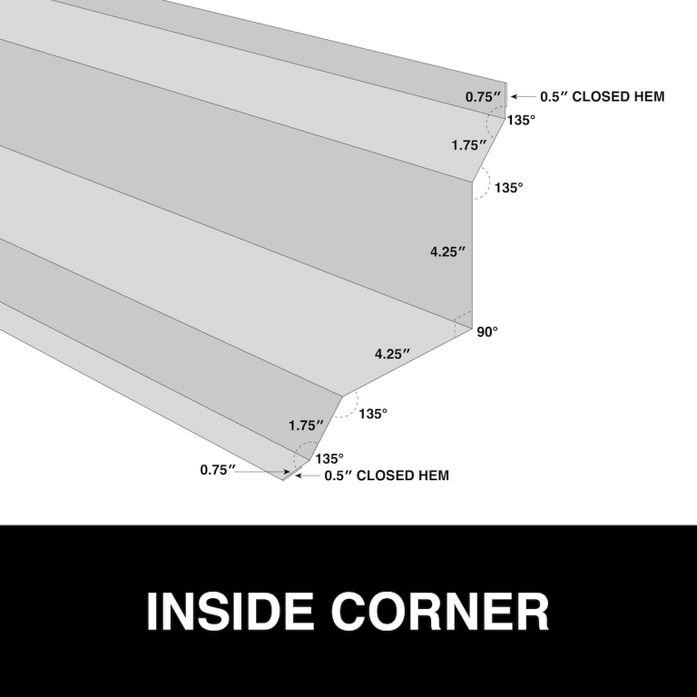 inside corner metal trim