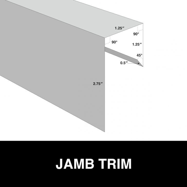jamb trim metal trim