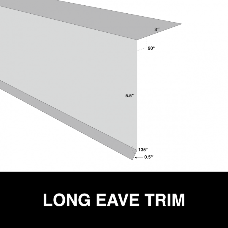 long eave trim metal trim