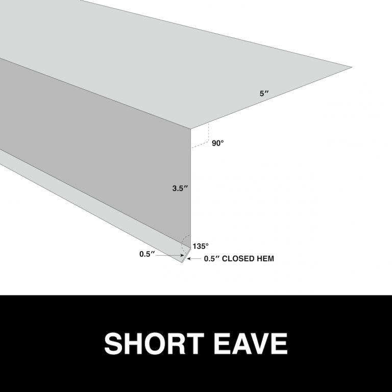 short eave metal trim