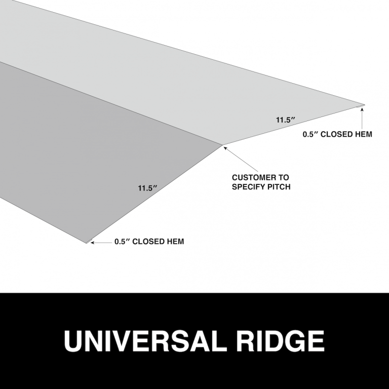 universal ridge metal trim