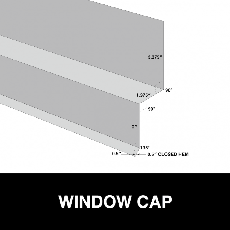 window cap metal trim