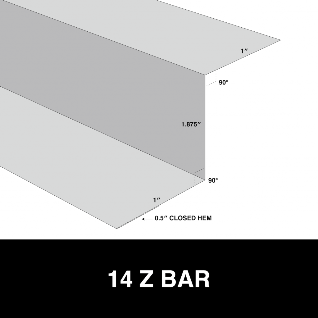 14 z bar metal trim