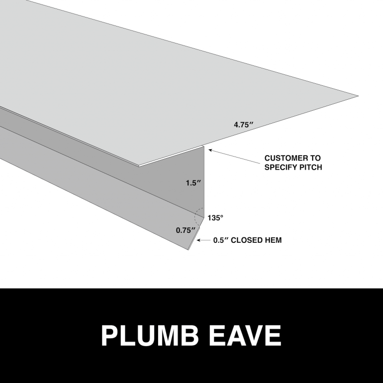 plumb eave metal trim