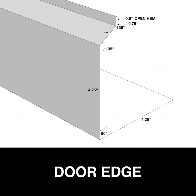 door edge metal trim