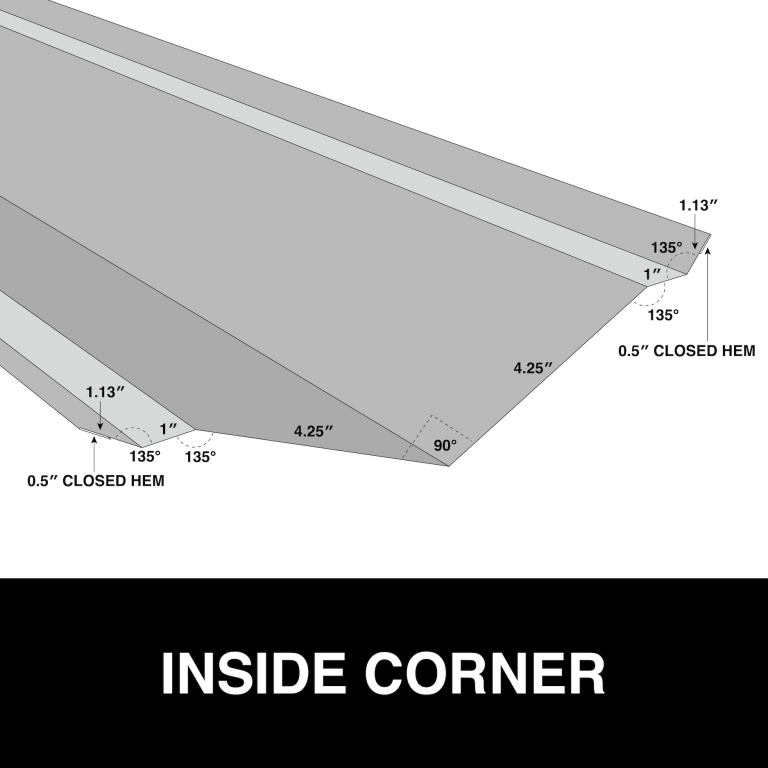 inside corner metal trim