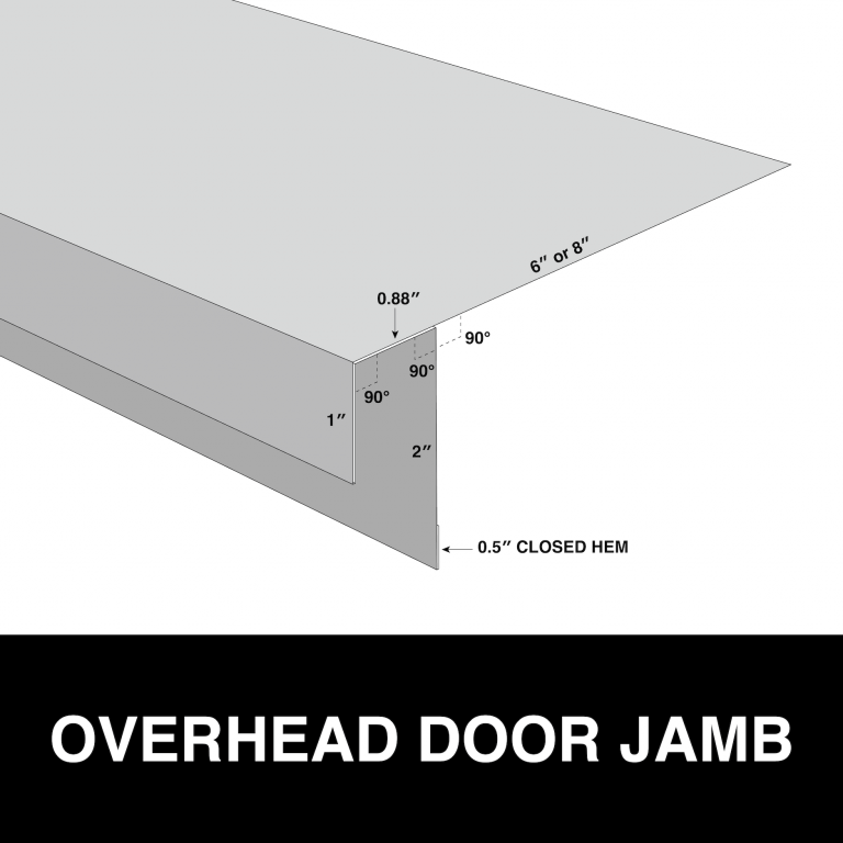 overhead door jamb metal trim