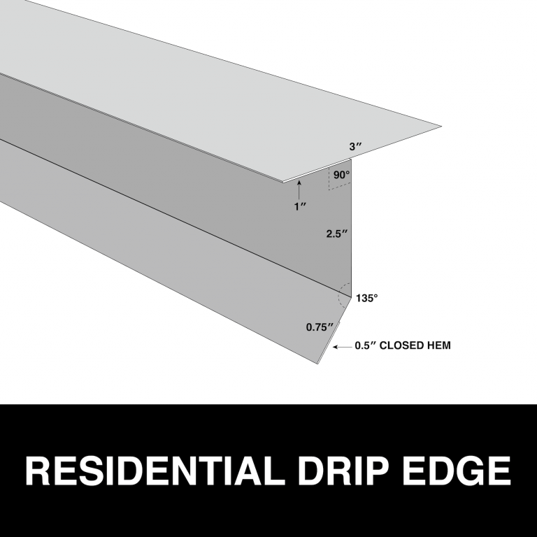 residential drip edge metal trim