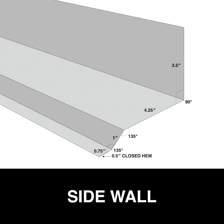 side wall metal trim