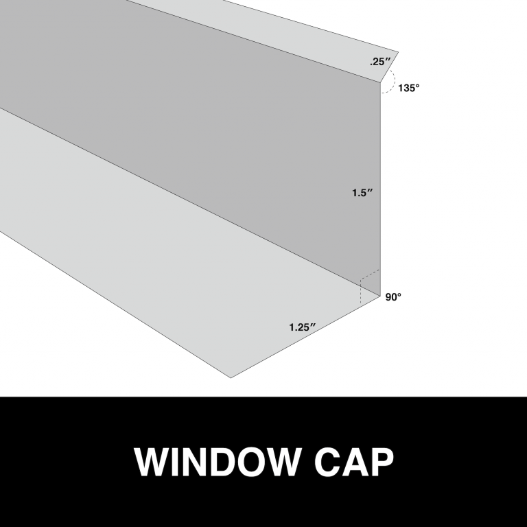 window cap metal trim