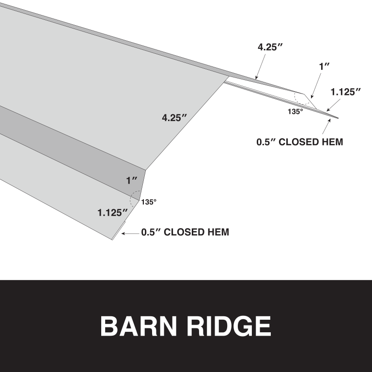 barn ridge metal trim