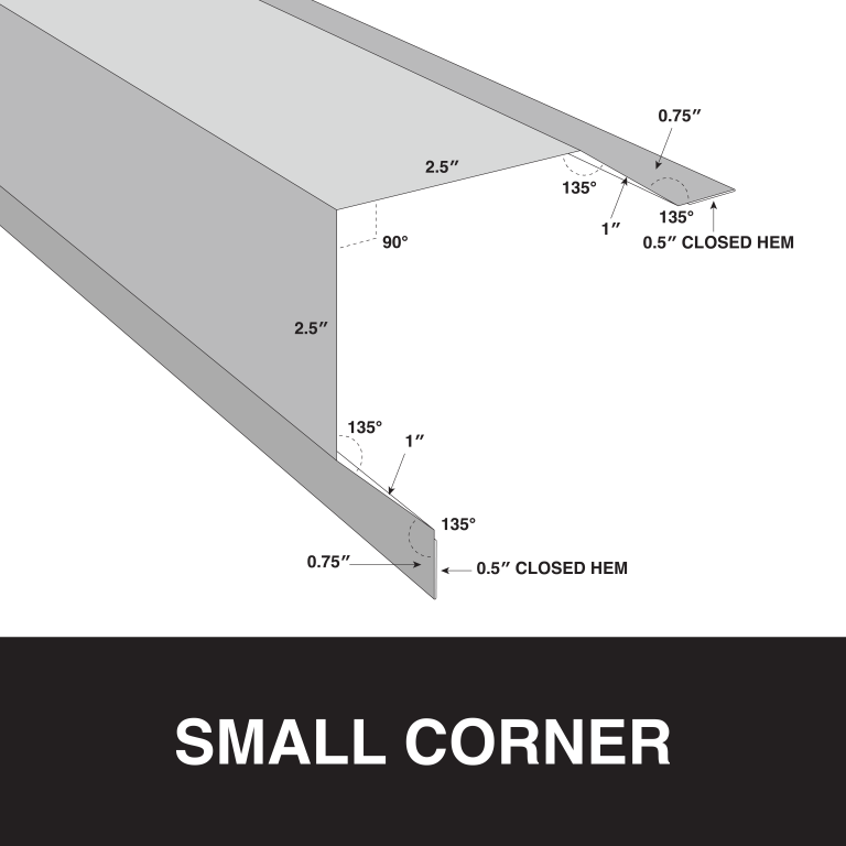 small corner metal trim